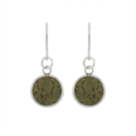 Khaki Vegan Cork Dangle Earrings