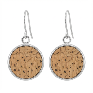 Natural Vegan Cork Dangle Earrings