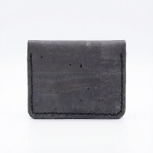 Grey cork cardholder outside