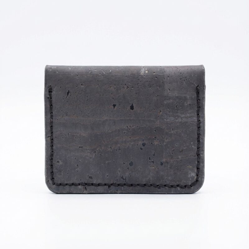 Grey cork cardholder outside
