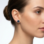 Vegan stud earrings made from sustainable materials